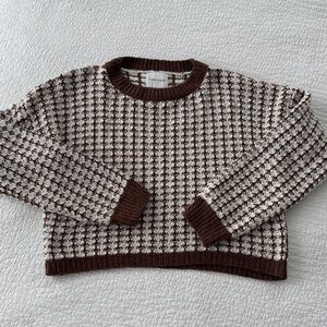 Brown and Cream Sweater